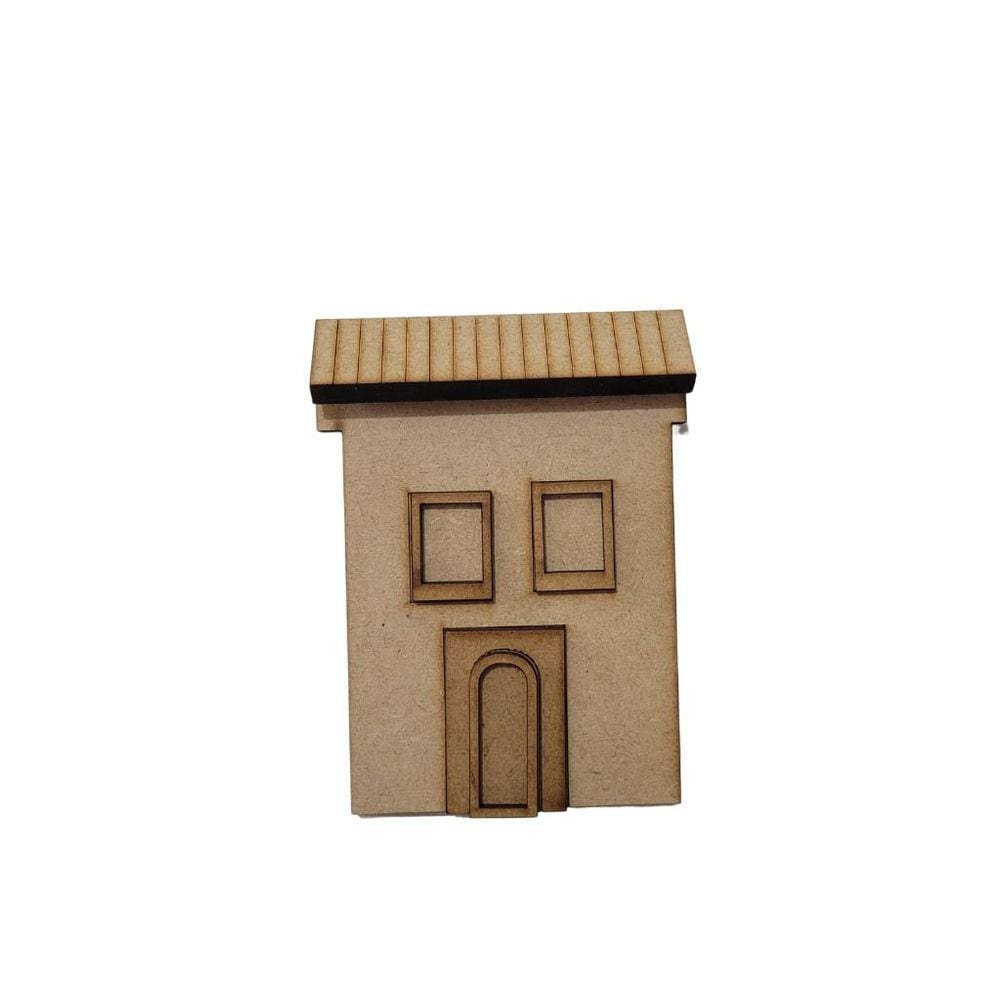 Aplique Casinha p/condomínio V c/aberturas 11cm - Jeito Próprio Artesanato