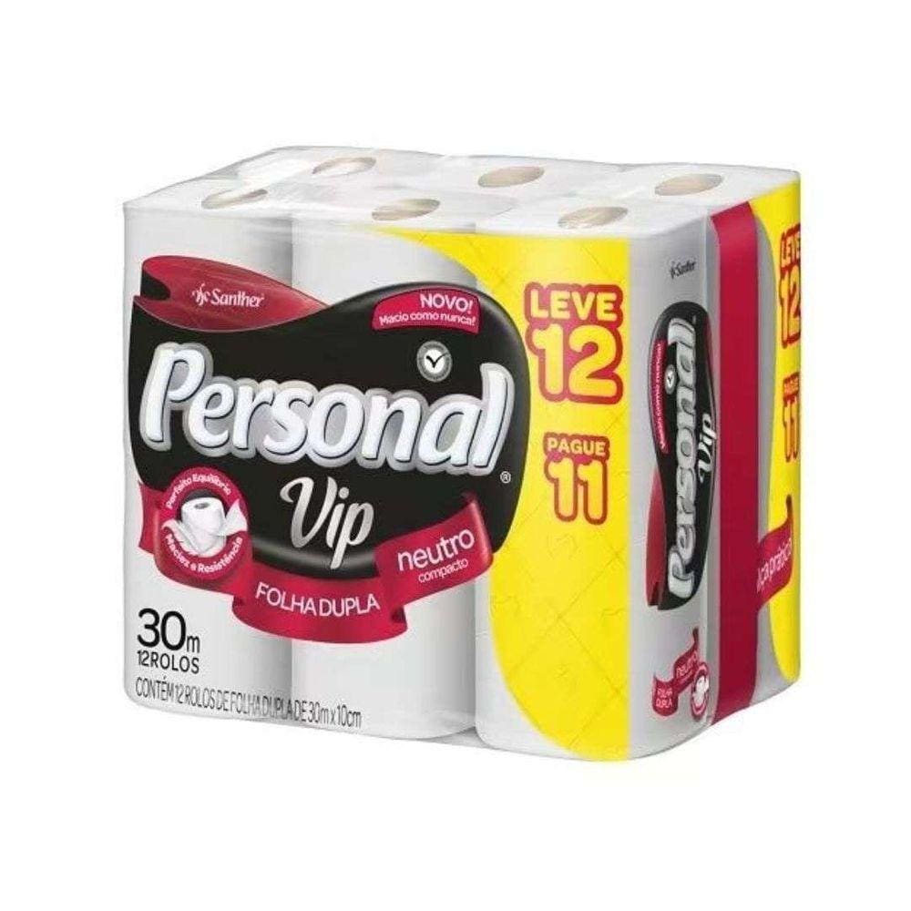 Papel Hig Personal Vip F. Dupla C/12 L12p11