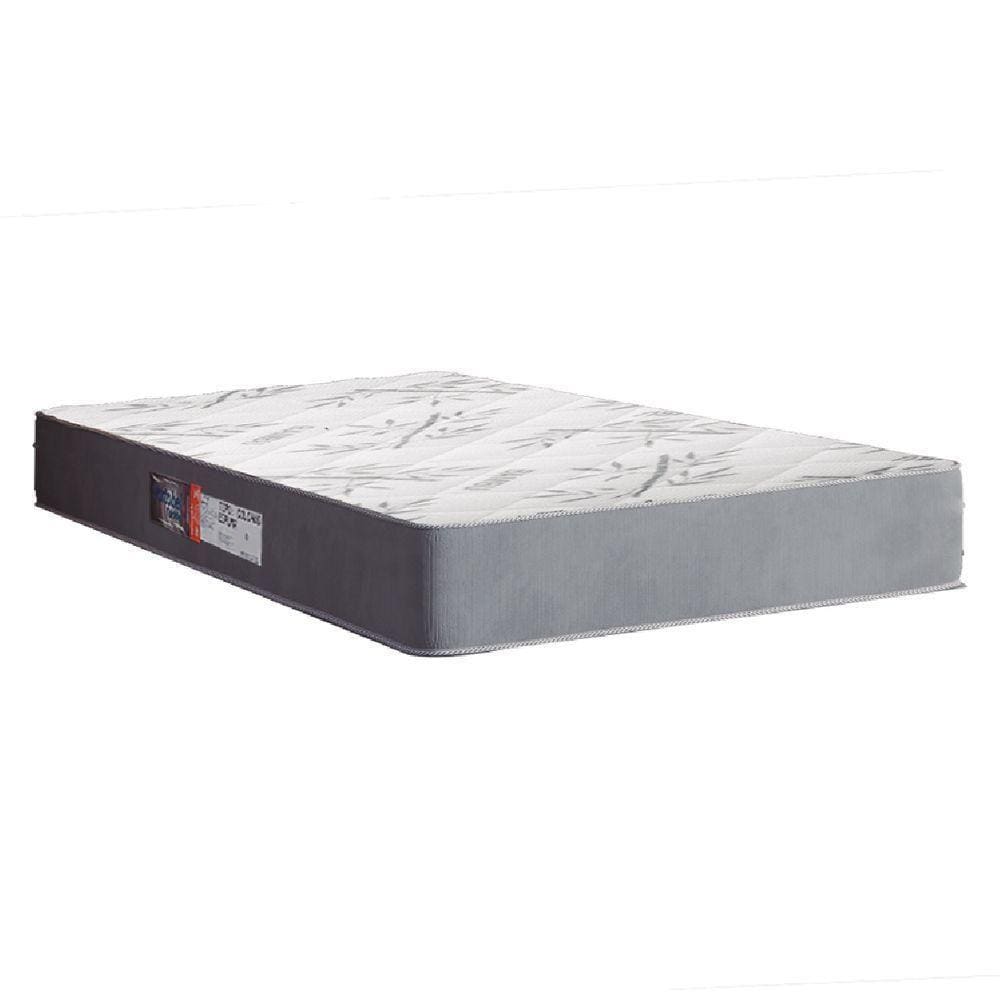 Colchão Solteiro Espuma Egito 88x188x19cm Cinza - Branco Portobel Cinza