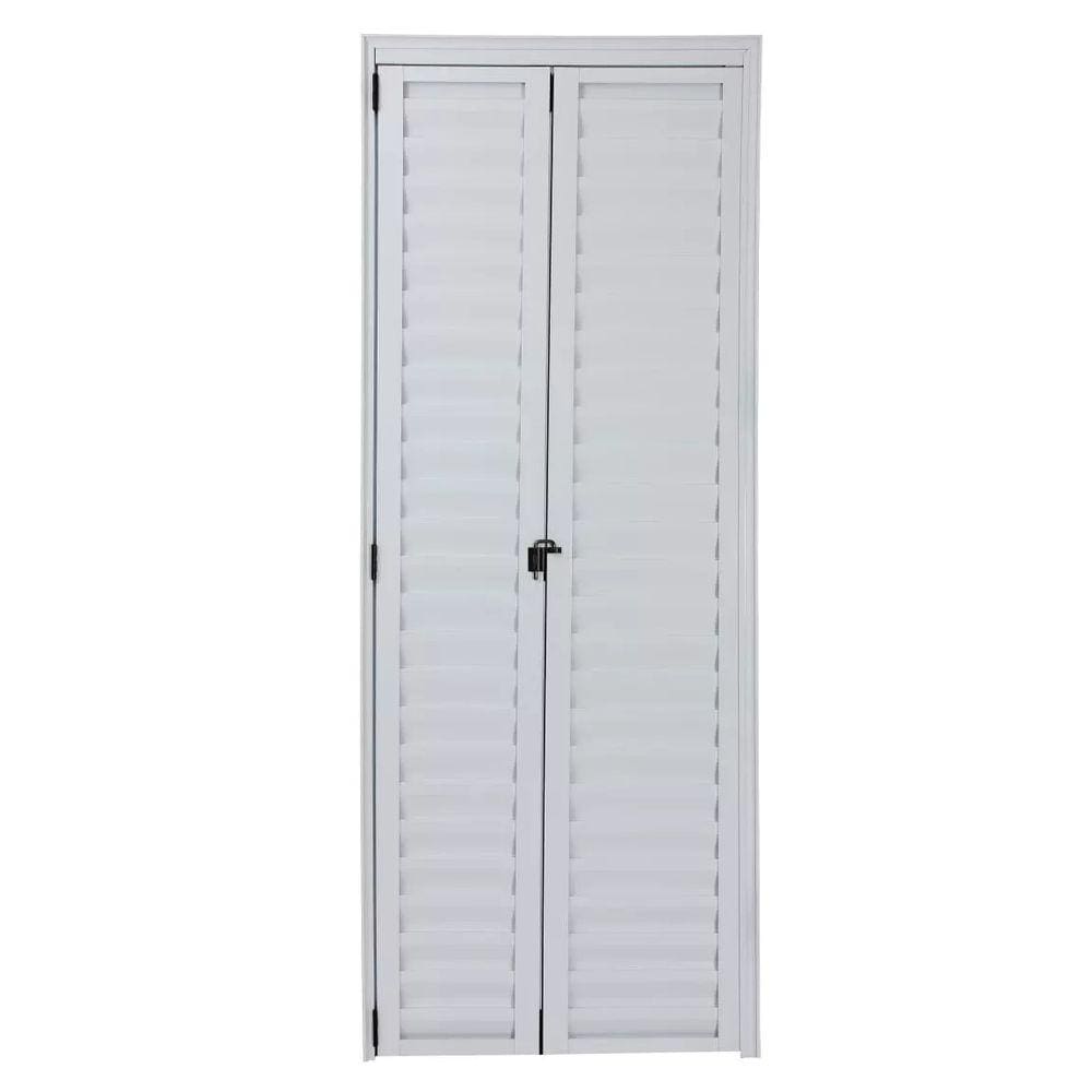 Porta Camarão 2,10x80 lado DIREITO no alumínio branco