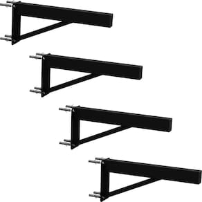 4 Suportes Pia Parafusar Bancada Aparador 60 Cm - Preto