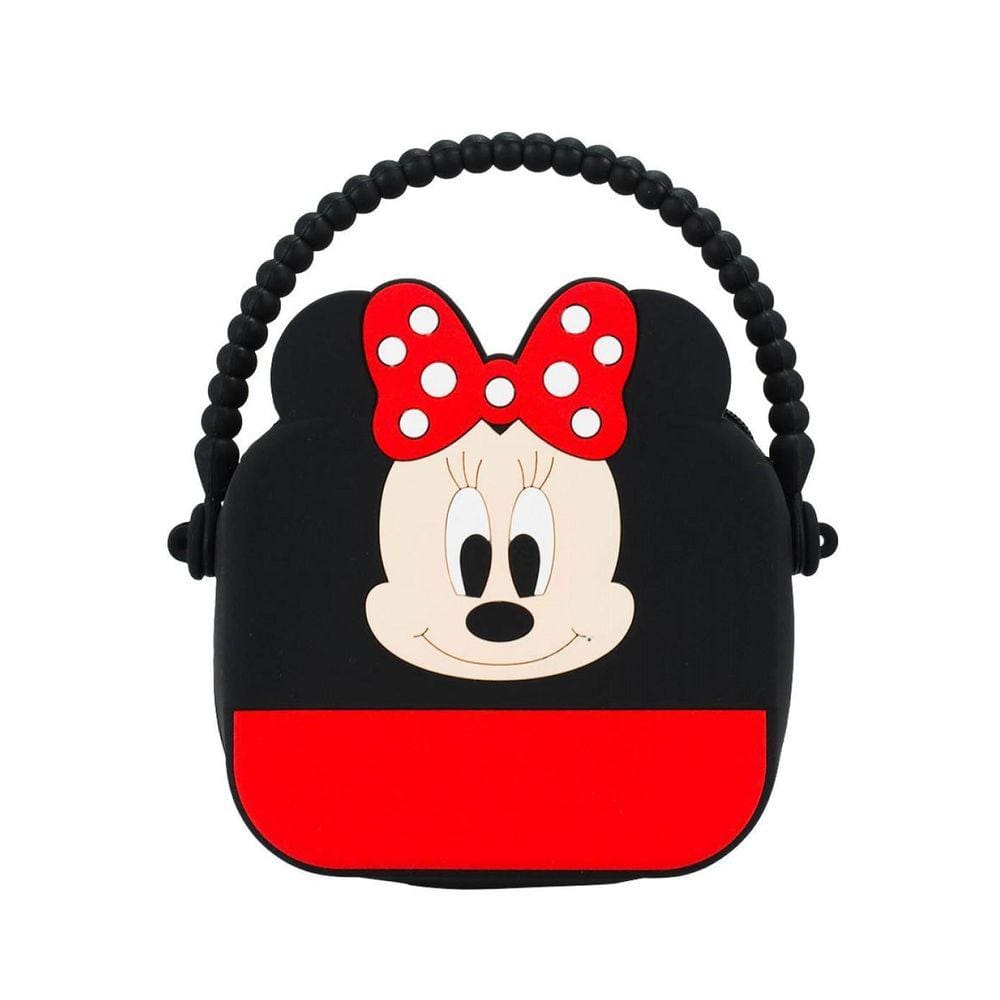 Mini Bolsa De Mão Minnie Silicone 13X13Cm - Disney