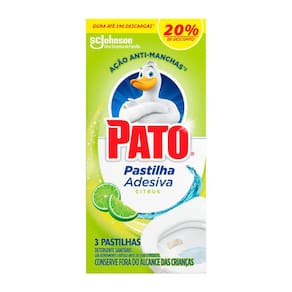 Pato Pastilha Adesiva Citrus com 3 Unidades 20% Desconto