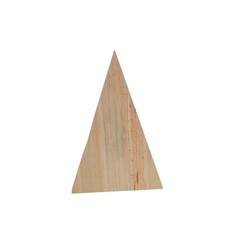 Pinheiro Triângulo em Pinus 21cm - Jeito Próprio Artesanato