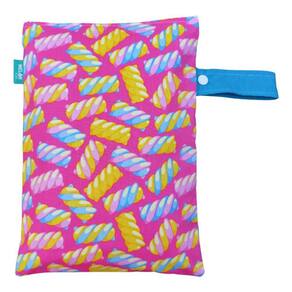 Saco Impermeável Organizador Fralda Roupa Suja Limpa - Marshmallow Turquesa