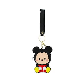 Chaveiro Porta Moedas Mickey Silicone Tsum Tsum 11X8.5Cm