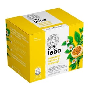 Chá Leão Camomila com Cidreira e Maracujá 15 Sachês