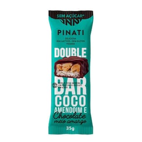 Barra Pinati Double Bar Coco Amendoim e Chocolate Meio Amargo 35g