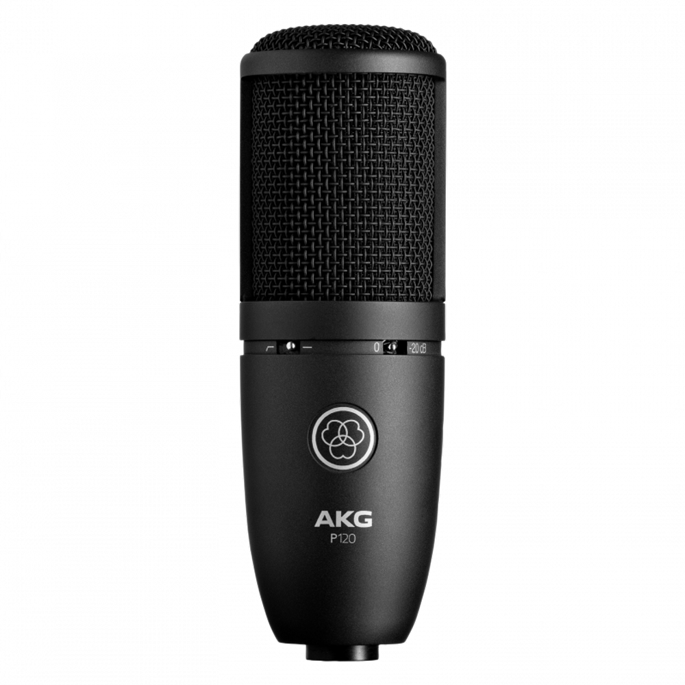 Microfone AKG P120 condensador cardioide preto