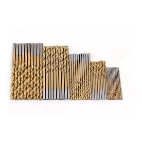 50 Brocas De Titânio P/ Madeira Alumínio Plastico 1mm à 3mm