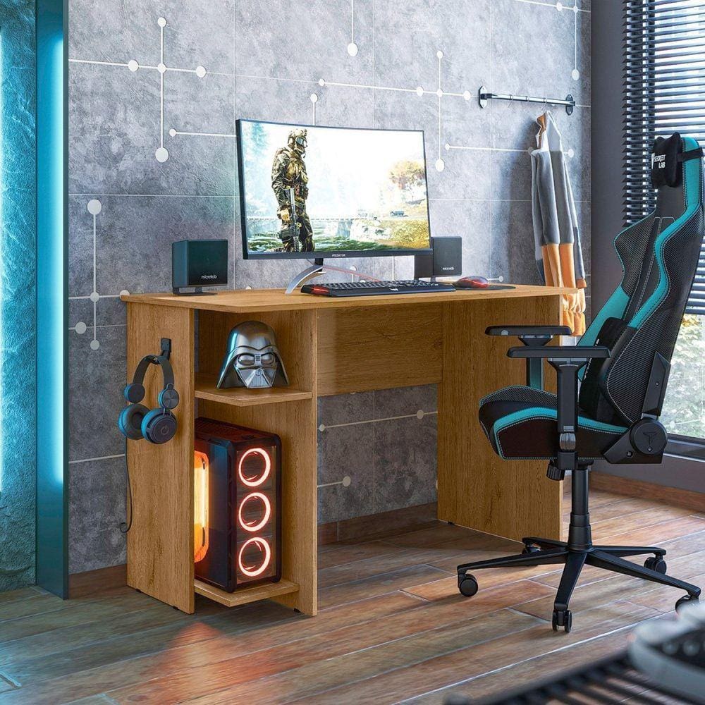 Mesa para Escritório e Gamer com Suporte para Cpu Freijo Toq