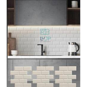 12 Painel Tijolinho Retro 3D De Parede Revestimento 50 X50Cm