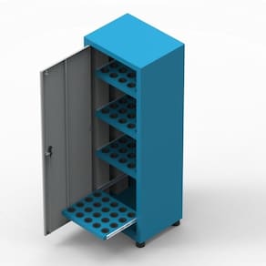 Armário Com 4 Prateleiras Porta Cone Iso40 Para 80 Pecas Arm058 Cmb