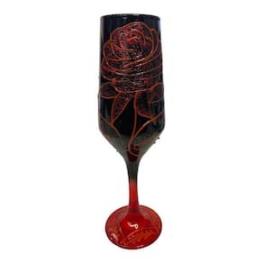 Taça Pomba Gira Flor Champagne Cristal Buffet 186ml - Nadir