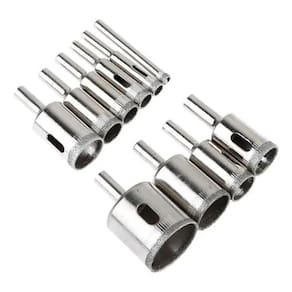 Kit 10 Brocas Diamantadas Corta Vidro Mármore Piso Cerâmica 6-30mm