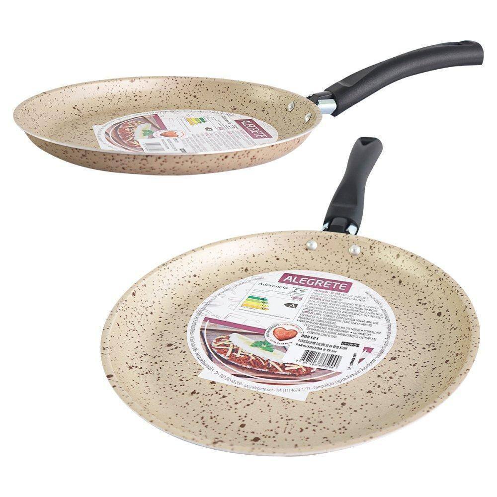Panquequeira Frigideira Colore Antiaderente 22Cm Bege Stone