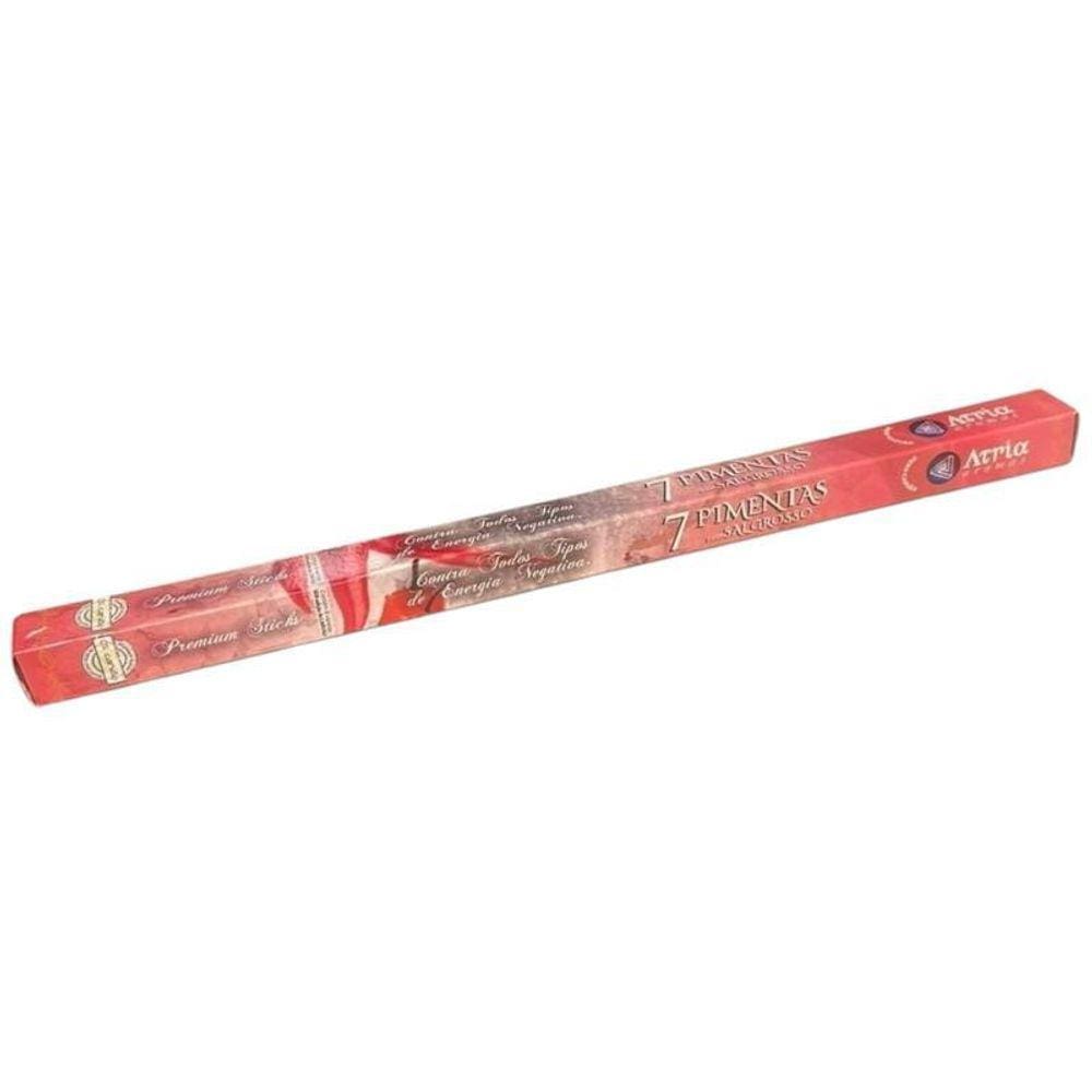 Incenso Indiano 7 Pimentas + Sal Grosso Atria 0% Cx 8 Var