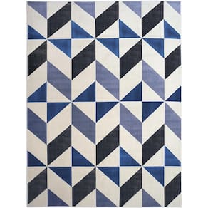 Tapete Para Sala Lyre Azul 2,00x2,50 São Carlos