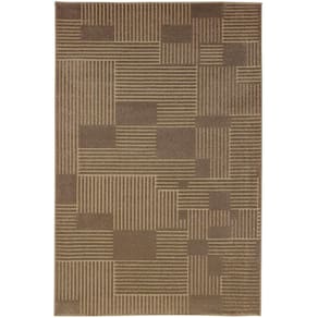 Tapete Para Sala Chevron Ocre 1,60x2,40 São Carlos