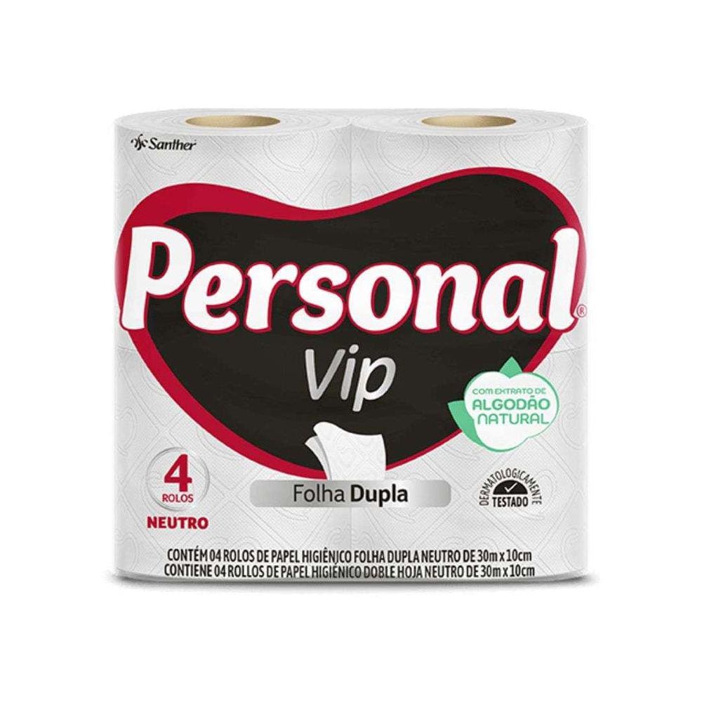 Papel Higienico Personal Vip F. Dupla C/4