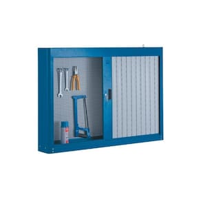 Armário De Parede Pequeno Com Painel De Aço E Persiana Em Pvc 216a Cmb