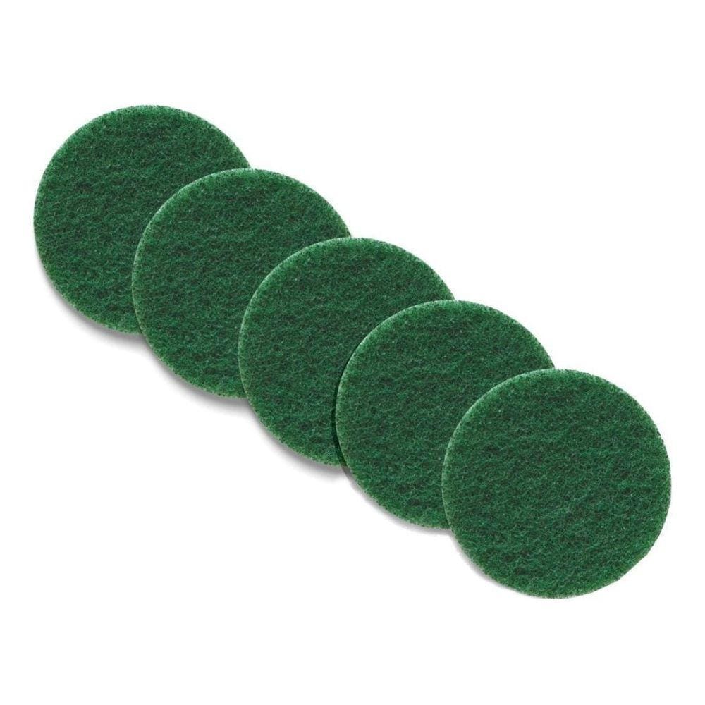 Disco Verde 510Mm Enceradeira Para Limpeza De Piso 5 Unidade