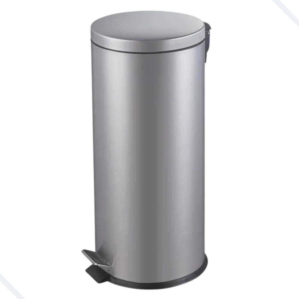 Lixeira Cozinha Inox 30l Com Pedal E Cesto Removível De Piso