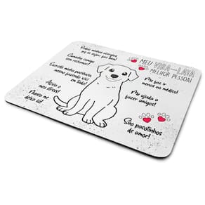 Mouse Pad Dog - Meu Vira lata branco, melhor pessoa!