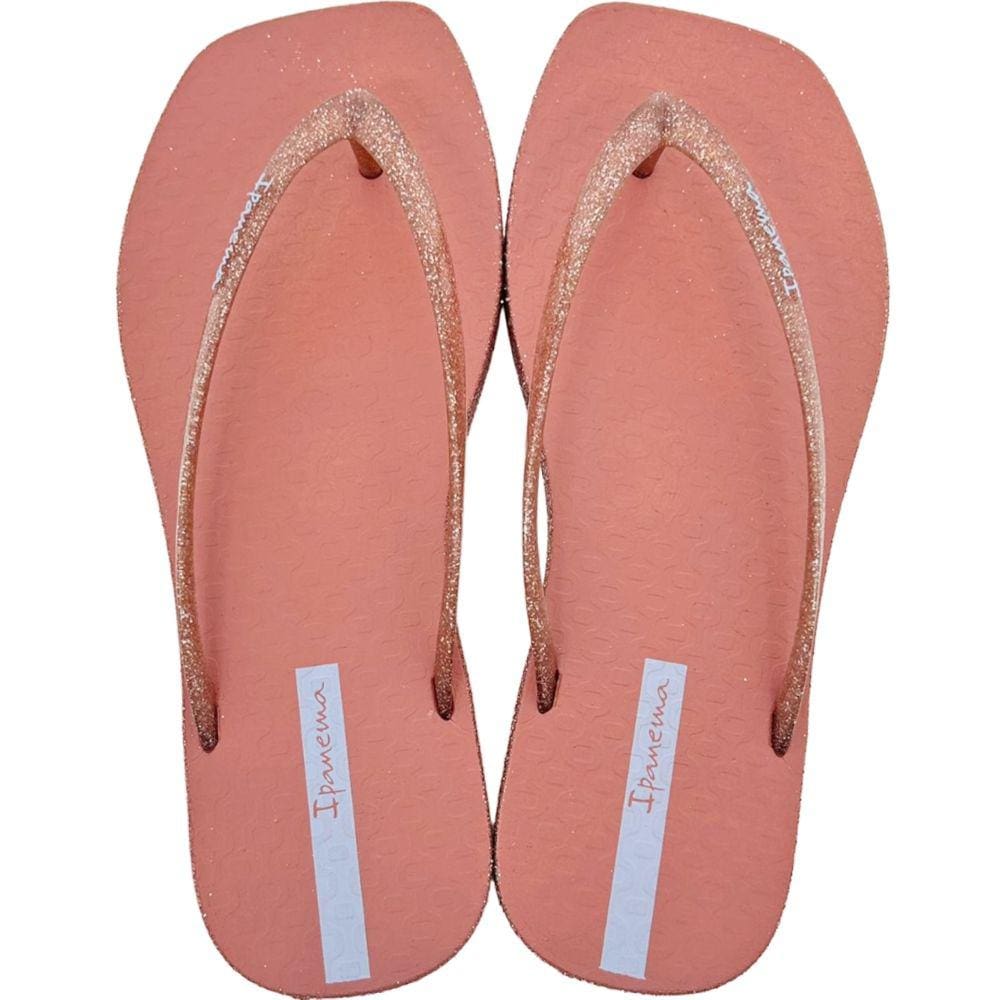 Chinelo Dedo Borracha Feminina Casual Dia a Dia com Brilho Ipanema 27095