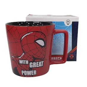 Caneca De Cerâmica Zona Criativa Homem Aranha 400ml Great