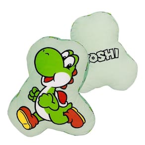Almofada Dinossauro Yoshi Formato 3D Aveludada Oficial Nintendo Jogo Super Mario