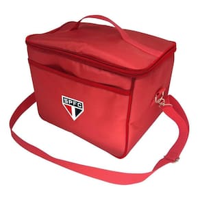 Bolsa Térmica Cooler 17 Litros Dobrável Vermelha São Paulo