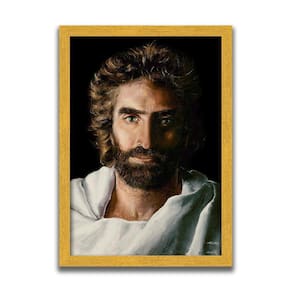 Quadro Príncipe Da Paz 63X45Cm Akiane Kramarik Jesus Premium