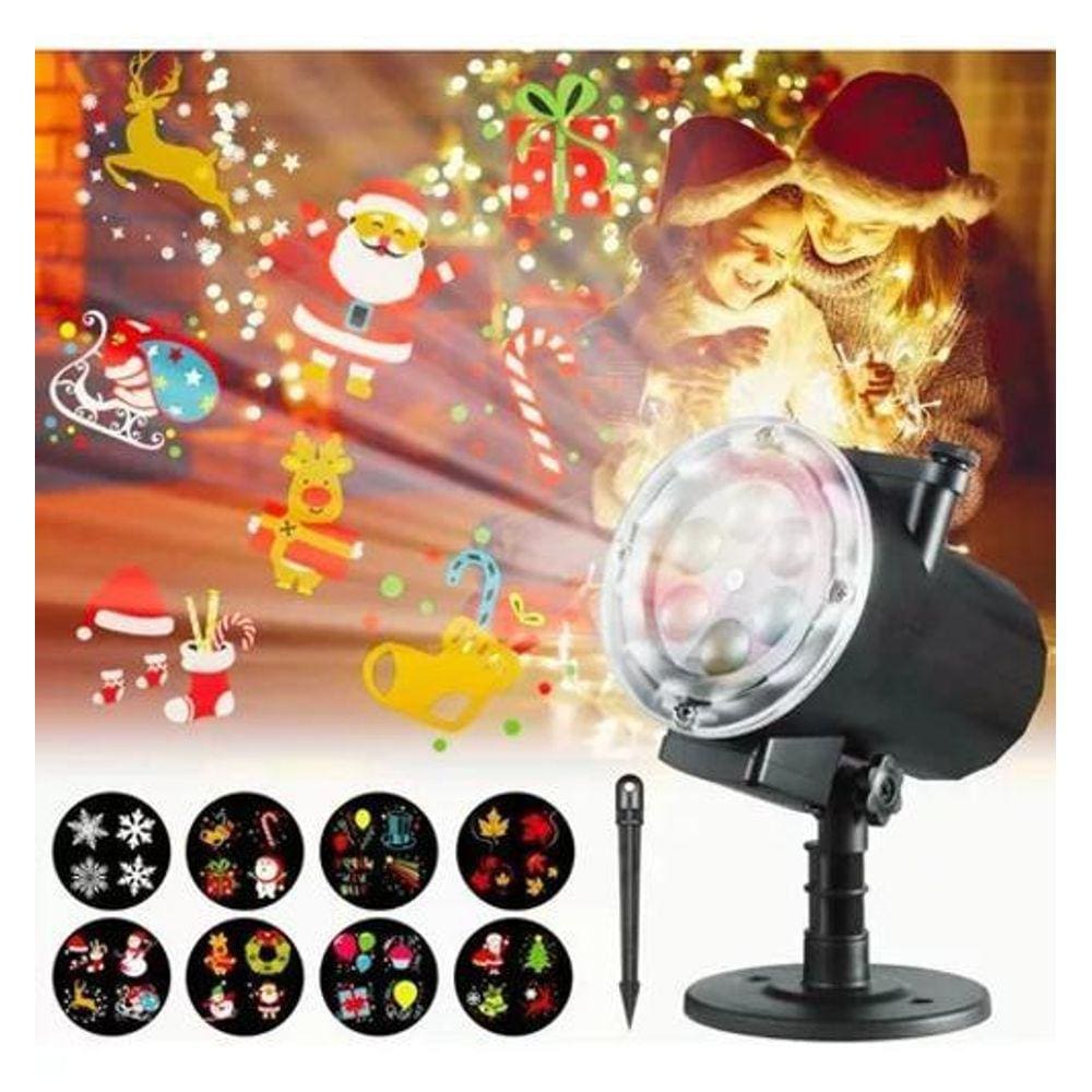 Projetor Holográfico Natal Halloween LED Multicolorido