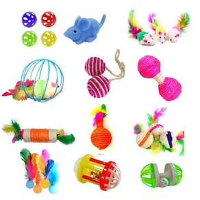 Brinquedos Para Gatos - Kit Com 12 Itens.