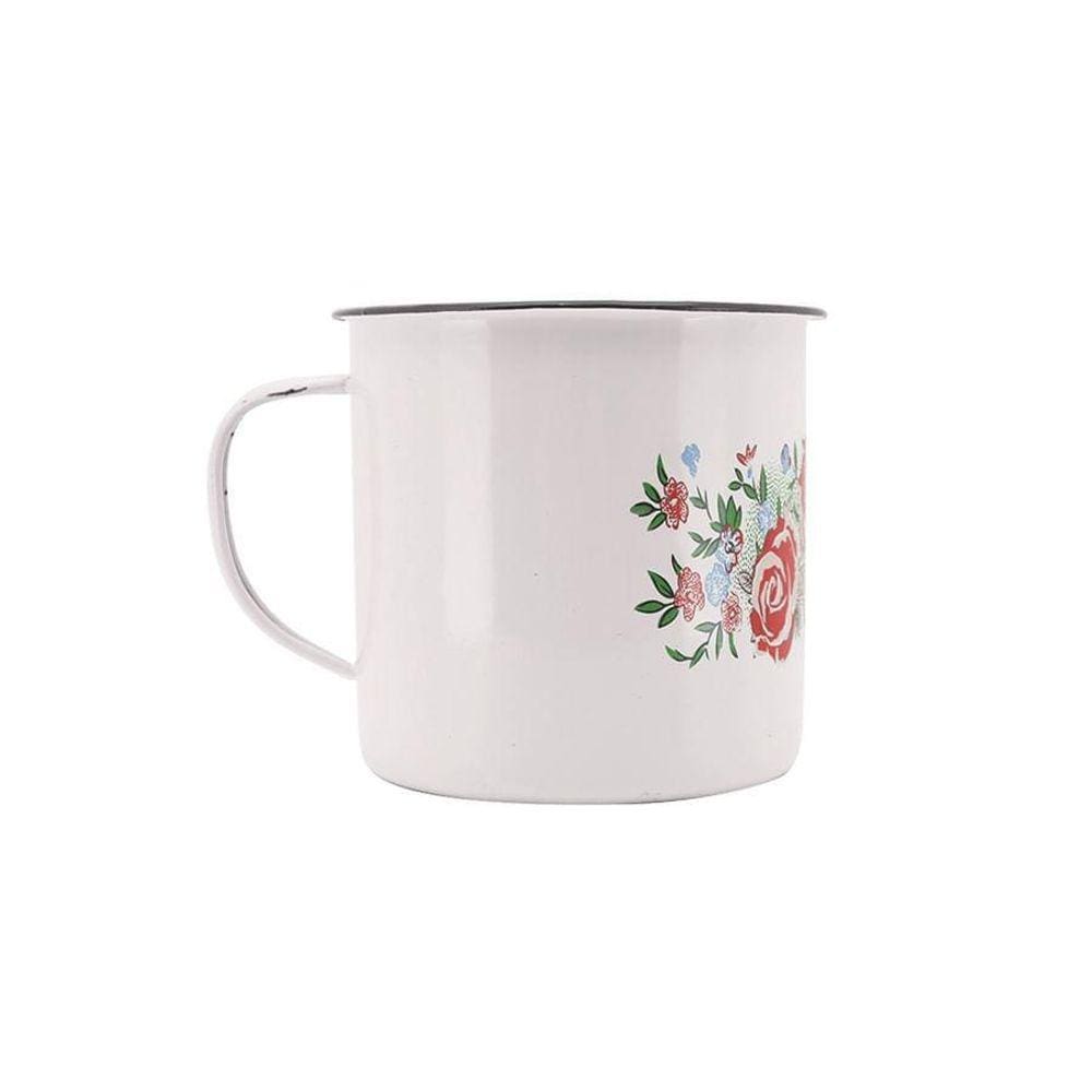 Caneca Esmaltada Estampada 8Cm