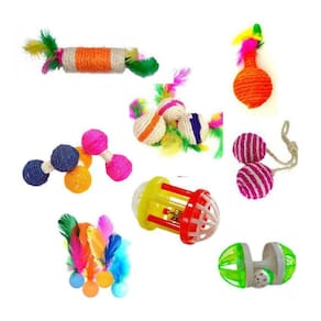 Kit Para Gatos - 8 Brinquedos
