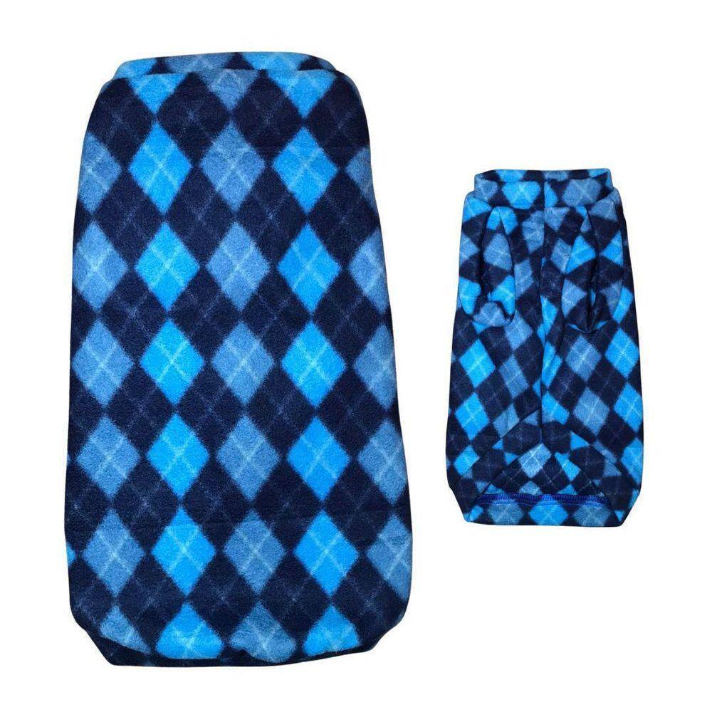 Roupa De Frio Para Cães - Suéter De Inverno Azul Especial