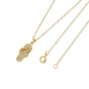 Gargantilha Chinelo Folheado a Ouro 18k Corrente 1mm 45cm