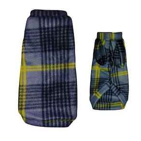 Roupa De Frio Para Cachorro - Cinza Xadrez Especial