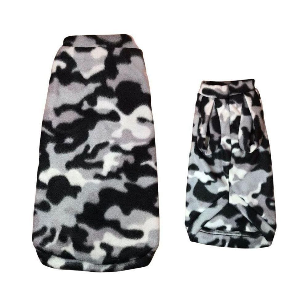 Soft Roupa de Frio para Cães e Gatos Camuflado G