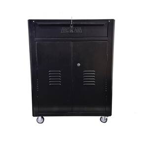 Carrinho De Ferramentas Com 01 Gaveta C-07 Todo Preto Fercar