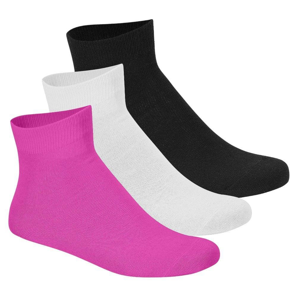 Kit 3 Pares Meia Feminina Cano Médio Moleca 5998.2.22766