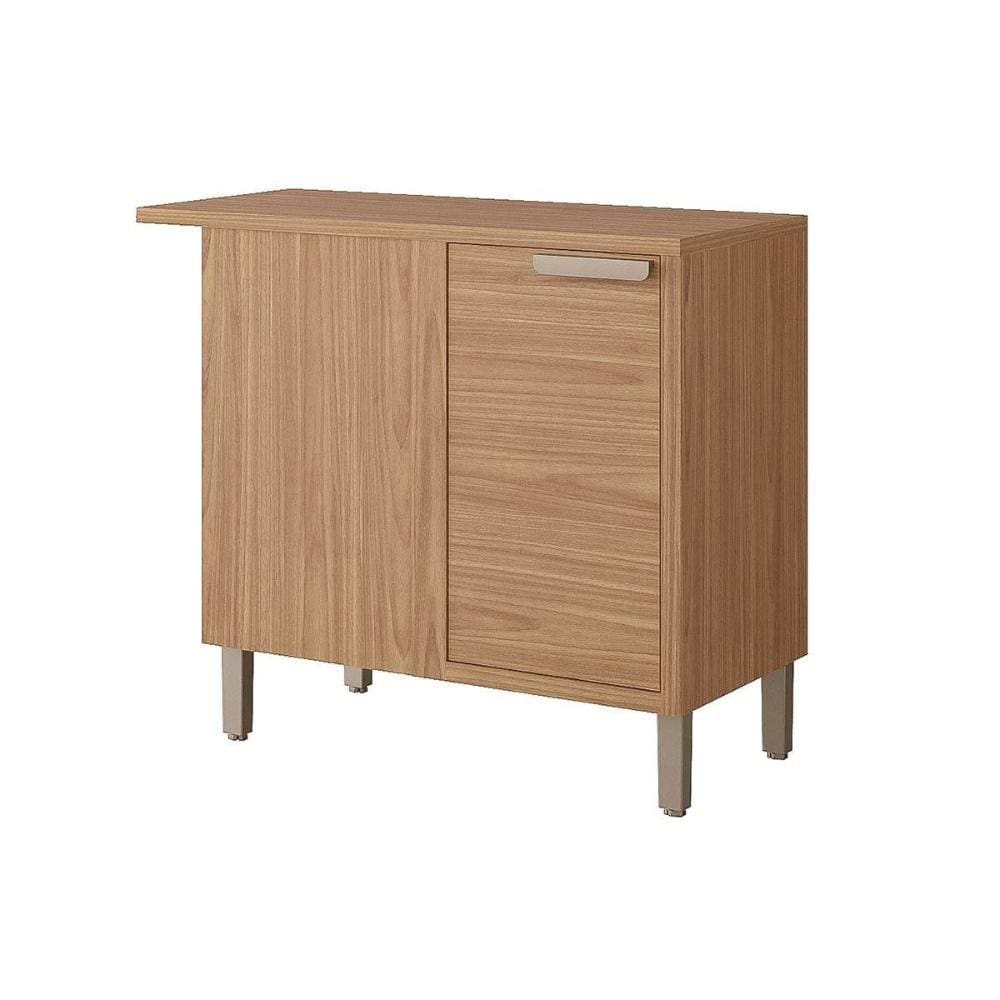 Módulo Cozinha MGM Eloise Balcão Nicho de Canto 1 Porta e Tampo 92cm Freijo-MGM