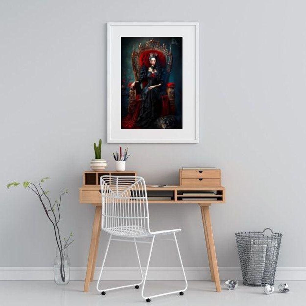 Quadro Decorativo Pomba Gira Rainha - 60X48Cm