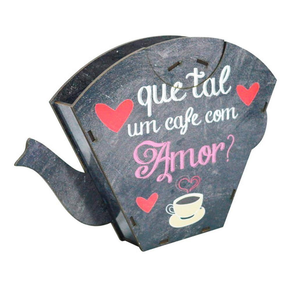 Porta Filtro Em Madeira Coador De Café Decor - Café Com Amor