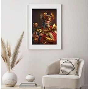 Quadro Decorativo Deus Do Vinho Dionísio - 60X48Cm