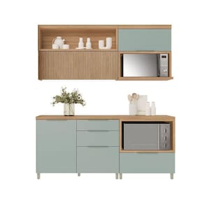 Cozinha Completa Marquesa 4 Peças (2Aéreos+2Balcões) C4P24 Nature - Nesher