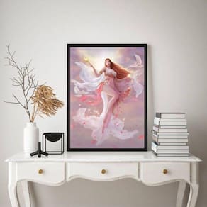 Quadro Decorativo Afrodite- Deusa Da Beleza 45X34Cm - Vidro