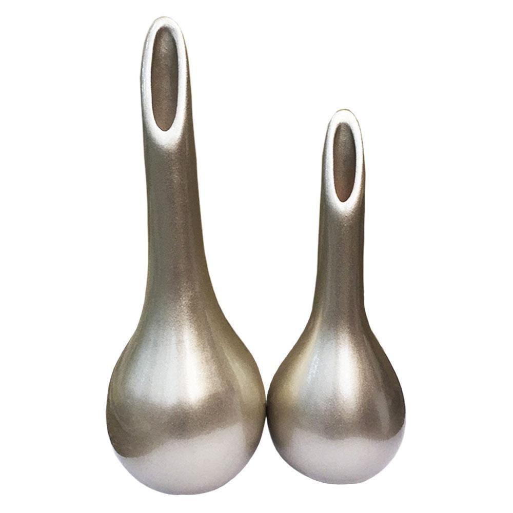 Par De Lâmpadas Cerâmica Decorativa De Aparador E Sala Gold